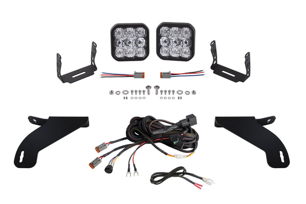 SS5 Bumper LED Pod Light Kit for 2021-2023 Ford F-150, Pro White Combo Diode Dynamics