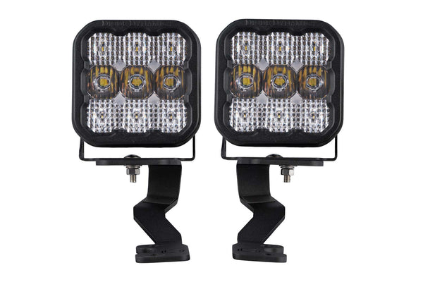 Stage Series Ditch Light Kit for 2022 Toyota Tundra SS5 Sport Diode Dymanics White Combo Diode Dymanics