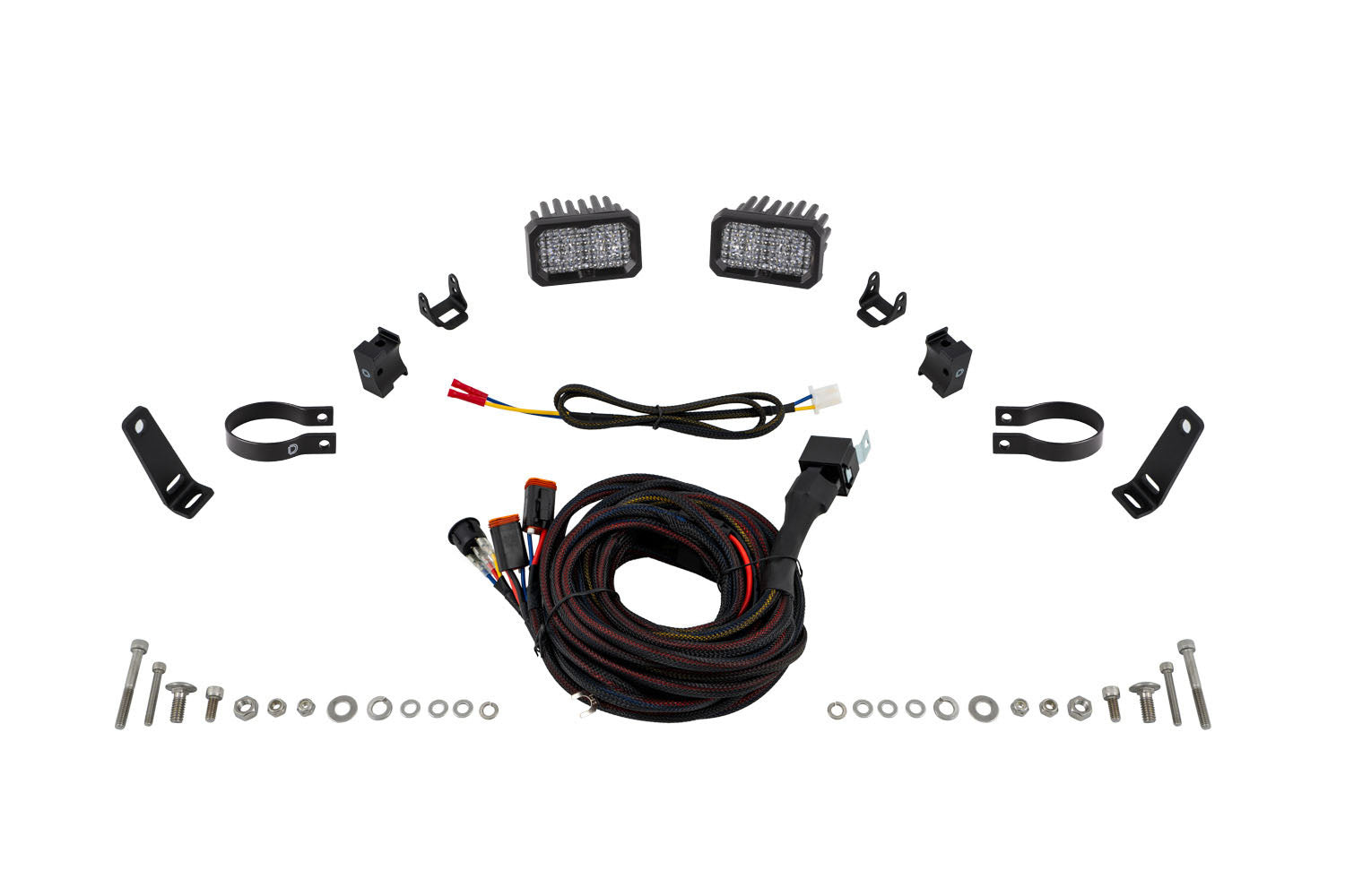 Stage Series 1.875 Inch Roll Bar Reverse Light Kit SSC2 Pro Diode Dyna ...
