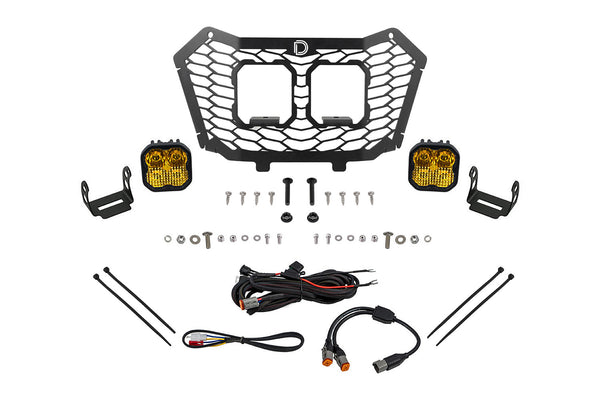 Stage Series LED Grille Kit for 2022-2024 Honda Talon, Yellow (3000K) Sport Yellow Combo