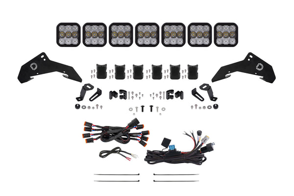 2019-2024 Honda Talon, SS5 Pro CrossLink Roof White Combo Lightbar Kit