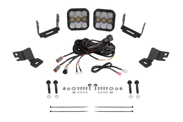 Stage Series A-Pillar Pod Kit for 2019-2023 Polaris RZR XP, Cool White (6000K) SS5 Sport Sport White Combo
