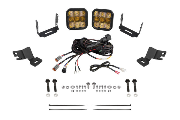 Stage Series A-Pillar Pod Kit for 2019-2023 Polaris RZR XP, Yellow (3000K) SS5 Sport Sport Yellow Combo